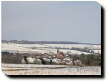 Montigny la Resle sous la neige